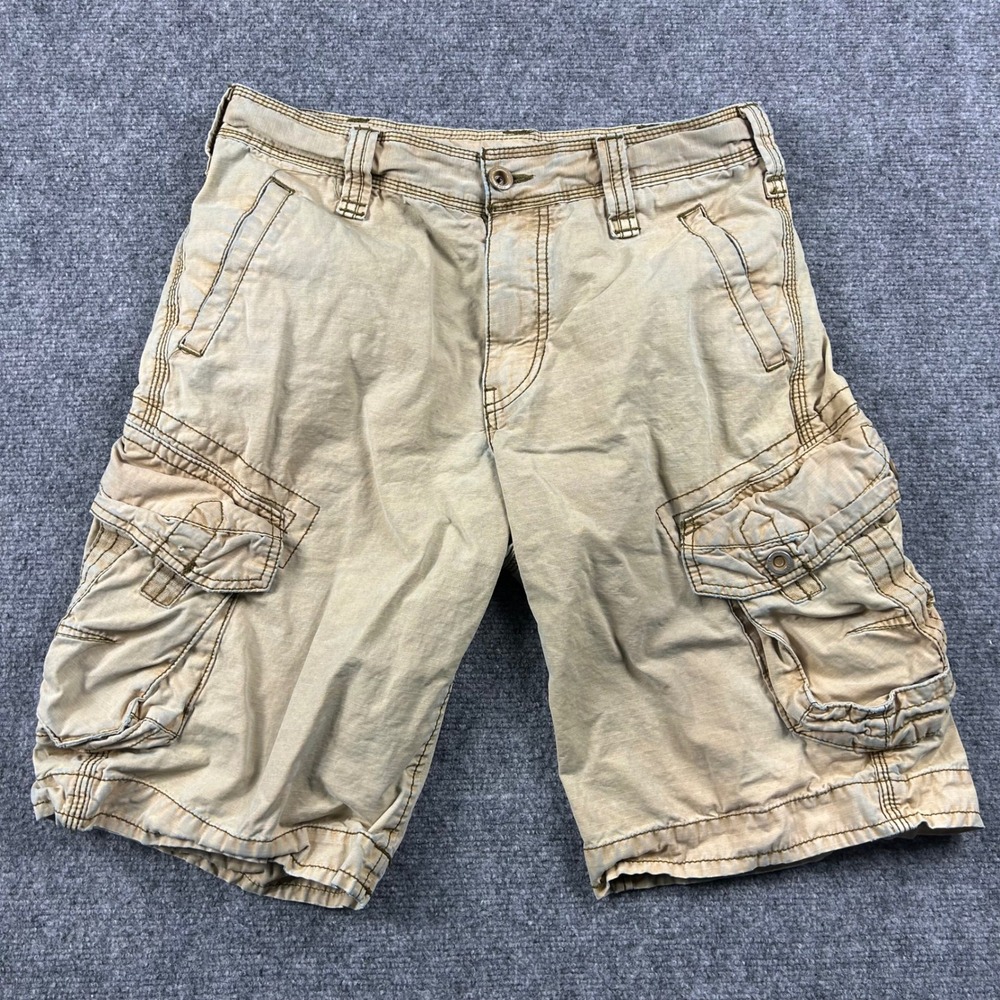 Jetlag Cargo Shorts Mens 31 Tan Good Ripstop Utility Multi Pocket Paratrooper‎